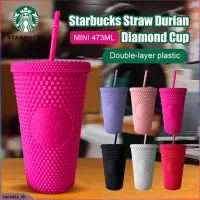 Ryn studio Starbucks【จัดส่งภายใน24ชั่วโมง】 Bling Studded Tumbler Bling ถ้วยเย็นพร้อมฟาง473Ml/710Ml แก้วน้ำกาแฟ (Twinkle.Th)