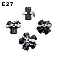 5 in 1 E27 สกรูยึดโคมไฟ E27 ฐานแสงแปลงโคมไฟซ็อกเก็ตอะแดปเตอร์ Splitter DIY สำหรับ Droplight &amp; โคมไฟเพดาน-fbgxbgdbnxxfn