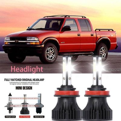 หลอดไฟหน้ารถยนต์ LED LAI 40w 6000k สีขาว สําหรับ Chevrolet S10 pickup 1998-2004 2PCS