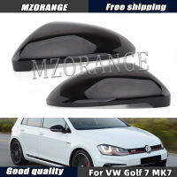 ด้านข้างกระจกมองหลังปกหมวกสำหรับ VW G Olf 7 MK7 7.5 GTI สำหรับ T Ouran 2013-2020สดใสสีดำกระจกกรณีอุปกรณ์เสริมในรถยนต์