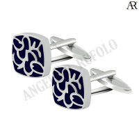 ANGELINO RUFOLO Cufflink(คัฟลิงค์) ดีไซน์ Tracery-Swipe to Switch Cufflink กระดุมข้อมือคัฟลิ้งโรเดียมคุณภาพเยี่ยม ตัวเรือนสีเงิน