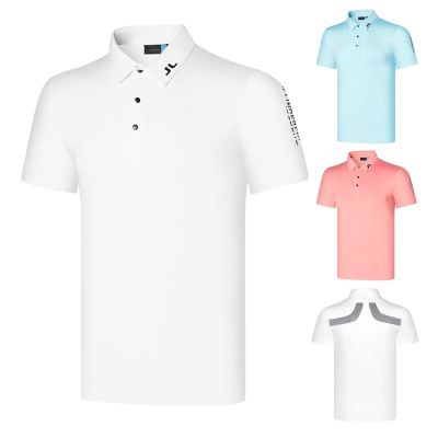 New JL golf clothing mens short-sleeved T-shirt breathable quick-drying Polo shirt sports casual jersey golf