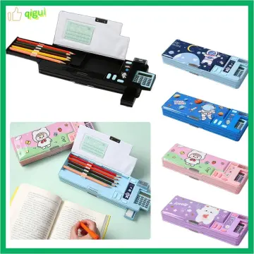 Comprar With Calculator Pencil Case Double Layer Stationery