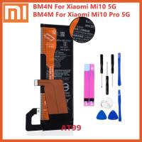 แบตเตอรี่ BM4M สำหรับ Xiaomi Mi 10 Pro 5G BM4N สำหรับ Xiaomi Mi10 5G ของแท้โทรศัพท์ Battery แบตเตอรี่ + เครื่องมือ+แผ่นกาว