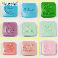 Small Animal Baby Soap Pattern Letter Style Decorative Tool Soap Seal Personal Hobbies Handmade DIY Engraving Stamp Cables  Converters