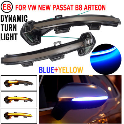 แบบไดนามิกไฟกระพริบ LED เลี้ยวสำหรับ VW P Assat B8ตัวแปร Arteon แสงกระจกตัวบ่งชี้ลำดับ2015 2016 2017 2018 2019 2020