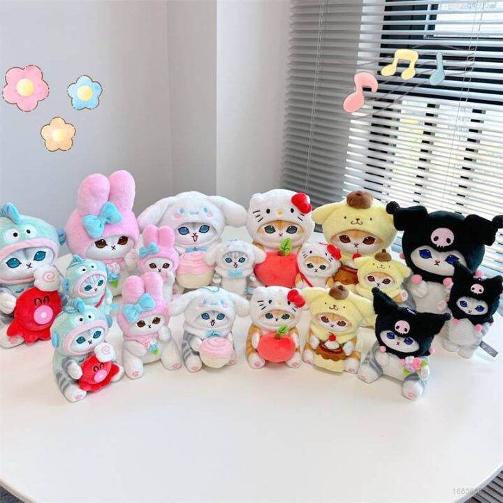 sanrio-x-mofusand-ตุ๊กตาแมว-kuromi-melody-cinnamoroll-ของเล่นสําหรับเด็ก