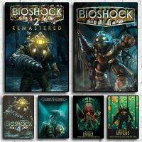 Bioshock PS วิดีโอเกมพิมพ์ตกแต่งผนังศิลปะ-ตกแต่งบ้านการออกแบบที่ทันสมัยผ้าใบภาพวาดโปสเตอร์ของขวัญ-เหมาะสำหรับห้องนั่งเล่นและห้องเด็ก