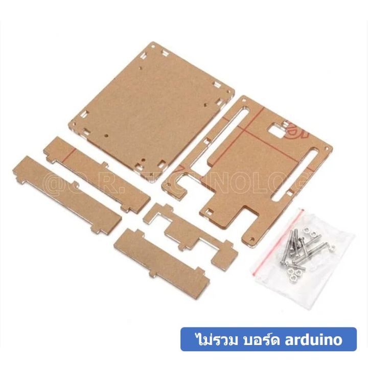 1ชิ้น-ac011-เคสอาร์ดูโน่-uno-r3-arduino-uno-r3-case-เคสอะคริลิค-กรอบใส่-arduino-uno-r3-good-quality-uno-r3-acrylic-case-with-sticker-and-instruction