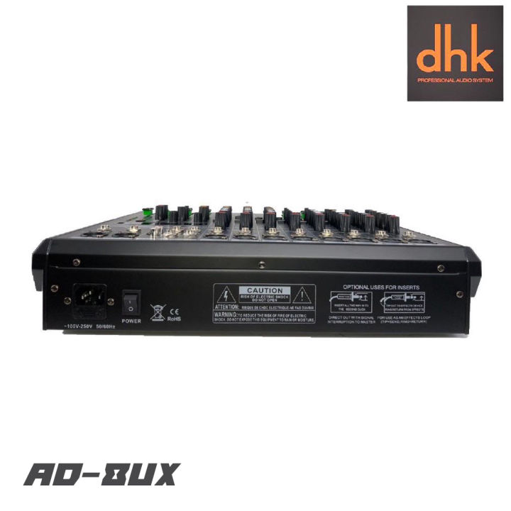 dhk-ad-8ux-มิกเซอร์-มีเอฟเฟคในตัว-16-โปรแกรม-สามารถเชื่อมต่อบูทธูล-usb-ได้-รับประกันสินค้า-1-ปีเต็ม