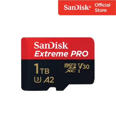 SanDisk Extreme Pro microSDXC, SQXCD 1TB, V30, U3, C10, A2, UHS-I, 200MB/s R, 140MB/s With Adaptor ( SDSQXCD-1T00-GN6MA ) ( เมมโมรี่การ์ด ไมโครเอสดี การ์ด )