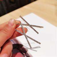 WRAPPE 1pc สาว อุปกรณ์ตกแต่งผม Barrettes ง่าย หมวกเจ้าสาว กิ๊บติดผม คลิปด้าน rhinestones คลิปผม X