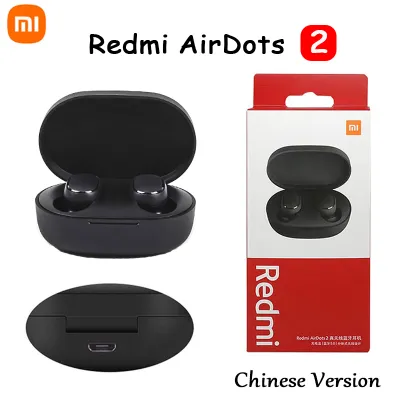 Newest Original Xiaomi Redmi AirDots 2 S TWS Headset Wireless Bluetooth Headset Mic Handsfree Earbuds AI Control Noise Reduction