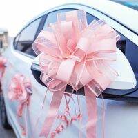 White Wedding Car Ribbon Pull Bows Knot Gift Wrap Wedding Car Decor Birthday Party Supplies Pew Chairs DIY Home Decoration