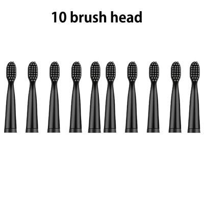 หัวแปรงสีฟันไฟฟ้าโซนิค10ชิ้นแปรงเปลี่ยนหัวได้นุ่มปลายหัวอุปกรณ์เสริมสำหรับชายและหญิง