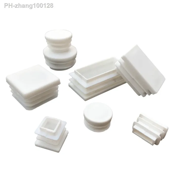 2-20pcs-white-plastic-square-pipe-plug-round-plug-inner-plug-pipe-cover-dtool-anti-dkid-foot-pad-stainless-steel-dust-plug