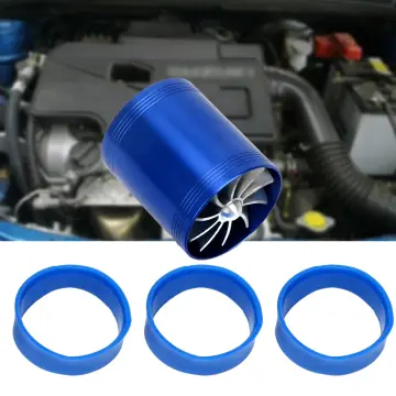 Auto Car Air Intake Turbine Refit Turbo Gas Fuel Oil Saver Fan Turbo  Supercharger Turbine Fit for Air Intake Hose Dia 64mm