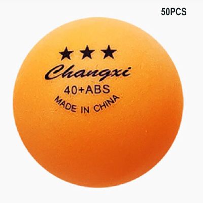 ลูกบอลลายกีฬาปิงปองใหม่50/100ชิ้นลูกบอลลูกปิงปอง ABS ขนาดใหญ่3ดาว40 + ขนาดมาตรฐานลูกบอลฝึกซ้อมสำหรับการแข่งขัน