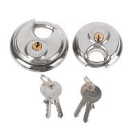 【YF】 1PC 60/70MM Cool Duty Stainless Steel Round Disc Storage Pad Lock Padlock Rustproof And Waterproof