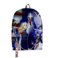 Hip Hop School Boys D.Gray-man Print Oxford Notebook multifunction Shoulder Backpacks