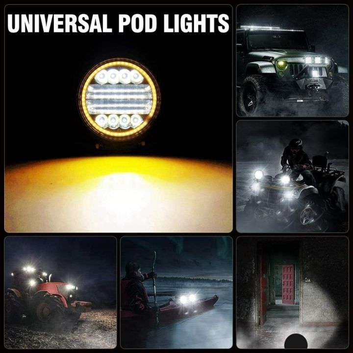 2x-4-inch-200w-led-work-light-combo-spot-flood-off-road-driving-amber-fog-lamp