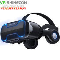 Shinecon g02ed VR บลูเรย์ VR ความจริงเสมือนแว่นตา 3D กล่องสเตอริโอ VR Google กระดาษแข็งชุดหูฟังหมวกกันน็อคสำหรับ iOS Android มาร์ทโฟน