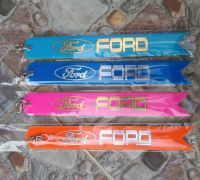 ริบบิ้นห้อยท้ายรถยนต์ FORD สะท้อนแสง *1 ชิ้น มี 2 สี*