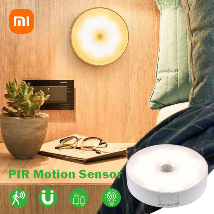 XIAOMI Motion Sensor แสงไร้สาย LED ไฟในคืนห้องนอนประดับห้องตรวจจับแสง