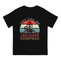 เสื้อยืดชาย Jacques Cousteau Legend เสื้อยืดสำหรับผู้ชาย100% ผ้าฝ้าย