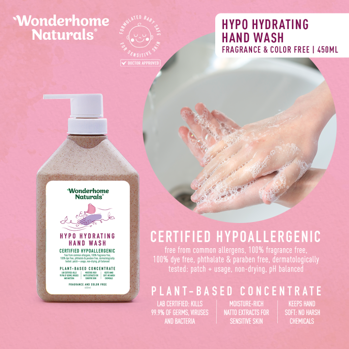 Wonderhome Naturals Hypo Hydrating Hand Wash 450ML | Lazada PH