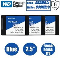 [ท้องถิ่นไทย]250GB,500GB,1TB Western Digital SSD (เอสเอสดี) WD BLUE SATA 3 2.5"(WDS500G2B0A) 3D NAND ประกัน 3 ปี