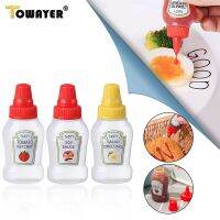 【CC】 1/2/3PCS 25ml Seasoning Bottle Salad Small Sauce Storage Jar Accessor