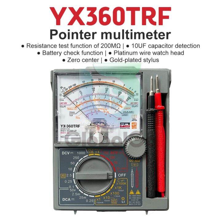 YX360TRF Analog Multimeter Tester Pointer Type Zero Center Instrument
