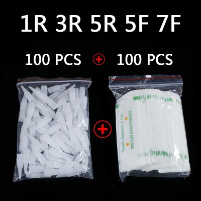 【YF】❦  100PCS 1R 5R 5F 7F PMU Needles   Needle Tips Disposable Sterilized needles for Permanent Makeup Eyebrow
