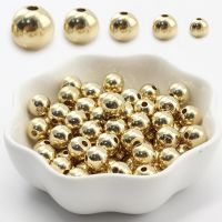 100pcs Brass Round Ball Space Beads 3mm 4mm 5mm 6mm Bracelets Diy Jewelry Making Loose Beads Spacer Bead Charms for Diy Craft
