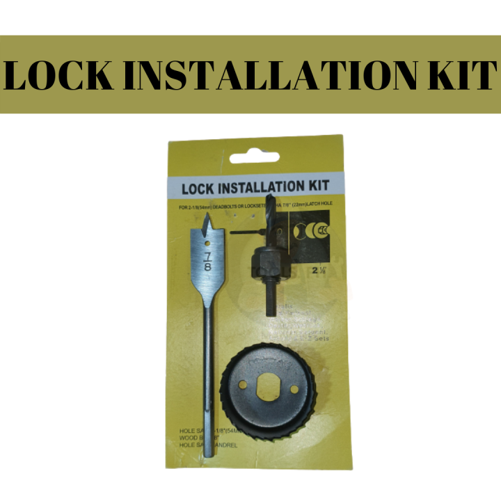 Capulong Street Lock Installation Kit Pangbutas sa Doorknob Carpenters