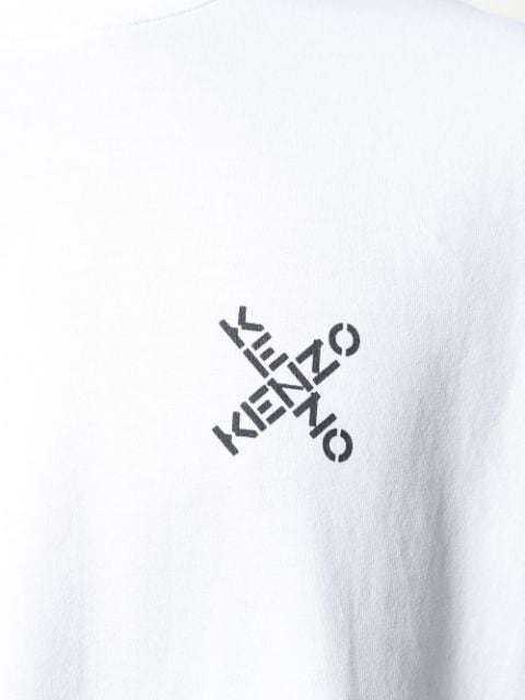 kenzo-เสื้อยืดแขนสั้นสำหรับผู้ชาย-ผ้าฝ้ายคอกลมแฟชั่นแบบลำลอง