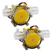 2 Pcs 10W Water Flow Pump Mini Hydro Generator Turbine Flow Hydraulic Conversion, 12V &amp; 80V