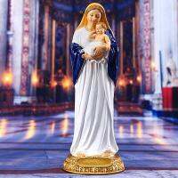 Ave Maria รูปปั้น Holy แม่ Mary Figurine Renaissance Collection ศาสนาสวดมนต์เรซิ่นประติมากรรมสำหรับ Home Office Garden Yard