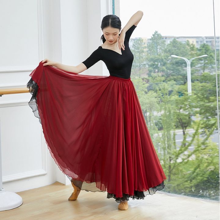 classical-dance-clothing-female-elegant-720-degree-elastic-waist-large-swing-skirt-dance-skirt-modern-dance-practice-gauze-skirt