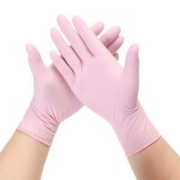 Nitrile Pink Disposable Gloves 100Count XS Vinyl Kids Household Cleaning