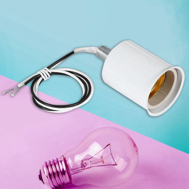 4x-e27-ceramic-screw-base-round-led-light-bulb-lamp-socket-holder-adapter-metal-lamp-holder-with-wire-white