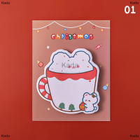 Kada Kawaii Santa claus แผ่นบันทึกย่อช่วยเตือนในการทำรายการสติกเกอร์เครื่องเขียนตกแต่งสำนักงานโรงเรียน