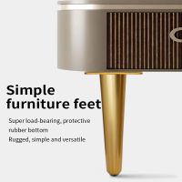 18CM Gold Coffee Table Legs for Metal Furniture Sofa Bed Chair Leg Iron Desk Dresser Bathroom Cabinet Replace Foot Furniture Protectors Replacement Pa