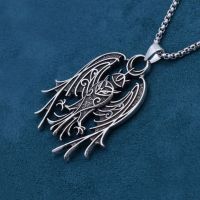 12PCS Raven Viking Celtics Crow Gift New-fashion Amulet Necklace