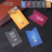 OKDEALS เคสป้องกันการโจรกรรมแฟชั่น5ชิ้น,กระเป๋าเก็บบัตรป้องกันการโจรกรรม