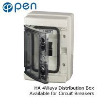 ชุดจ่ายไฟชุด Ha Ip66 4way กันน้ำสำหรับเบรกเกอร์วงจรไฟฟ้าบนกำแพงในร่ม