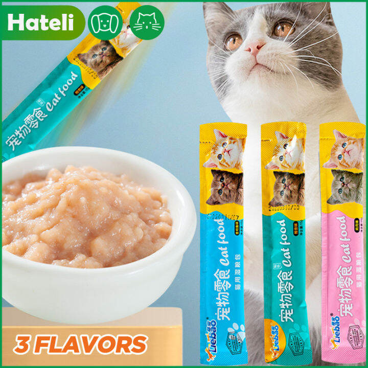 HATELI 15g Cat Stick Cat Strip Cat Treat Cat Wet Food Cat Snack Cod