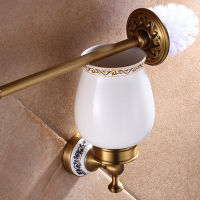 Antique Brass Luxury Bathroom Accessory paper Holder Toilet Brush Rack Commodity Basket Shelf Soap Dish Towel Ring