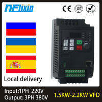 อินเวอร์เตอร์2.2KW VFD อินเวอร์เตอร์ความถี่220V AC อินพุต1เฟส3เฟส380 V เอาต์พุตสำหรับขายดีที่สุดมอเตอร์กระแสตรง380 V